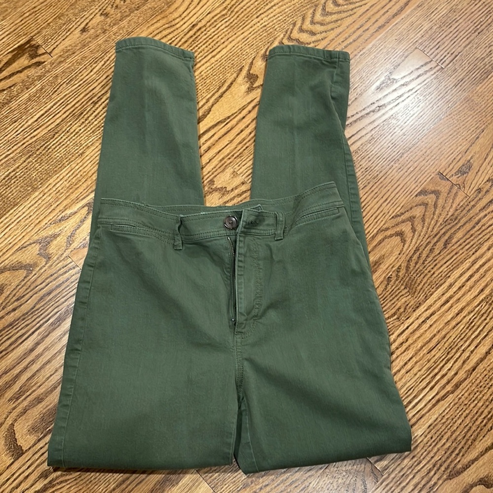 BOGO! LOFT sage green skinny ankle pants